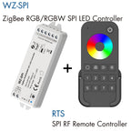 Skydance WZ-SPI Tuya Zigbee SPI Controller for RGB RGBW Pixel LED Strip RF Remote Control WS2811 2812 Addressable Tape 5V-24V DC