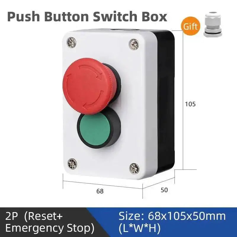 Push Button Box Switch Arrow Symbol Indicating Start Stop Recovery Reset Waterproof Emergency Stop Industrial Handheld Control