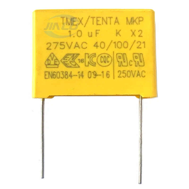5pcs X2 Safety capacitor 27.5mm 275VAC 275V 1uF 1.2uF 1.5uF 2uF 2.2uF 3.3uF Polypropylene film capacitor