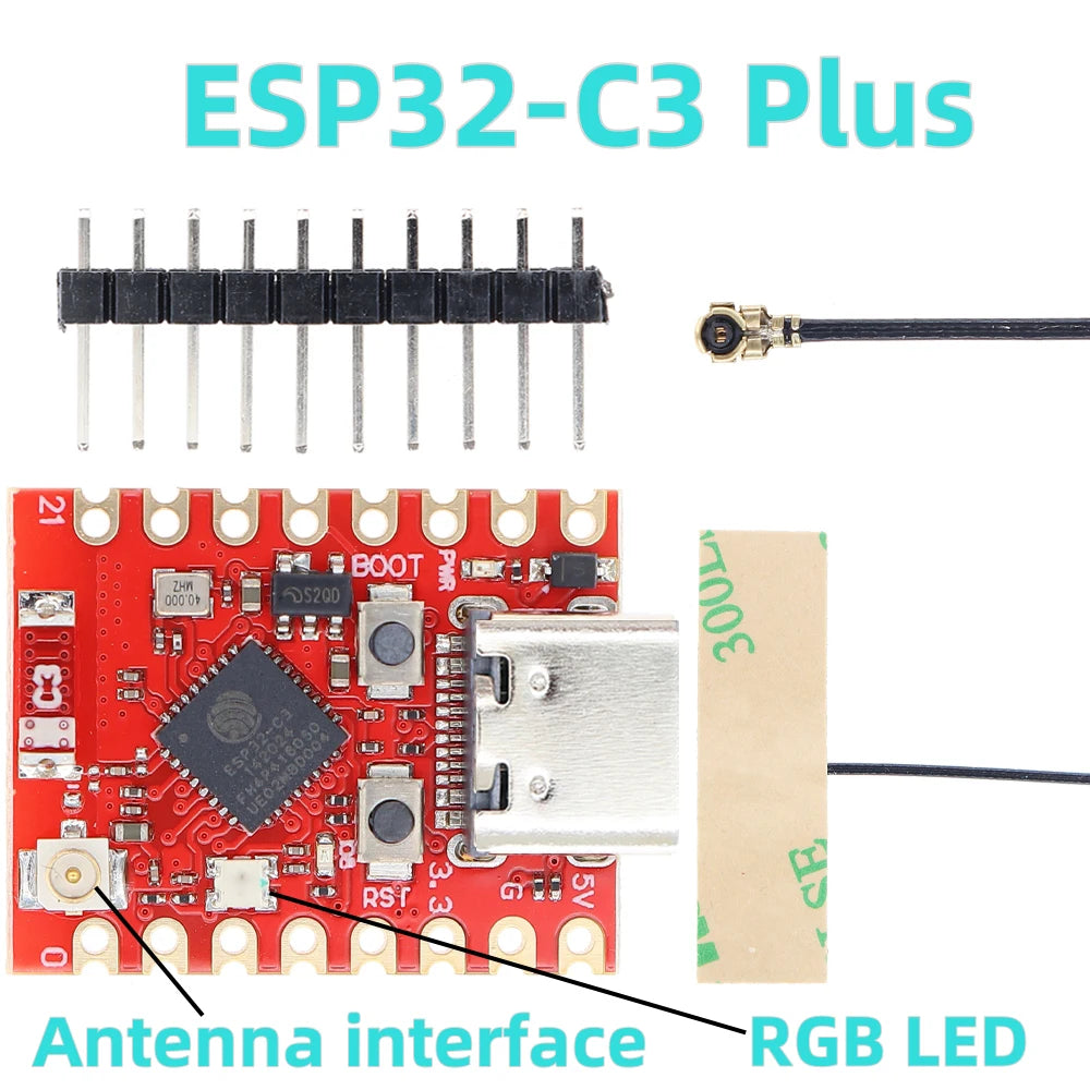 SAMIROB WiFi Bluetooth ESP32 C3 S3 H2 C6 SuperMini Board IoT Development Kit Compatible with MicroPython Programming