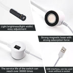 DC5V USB Laser Positioning Light Flexible Gooseneck Magnetic Base Red Line Cross For Sewing Cutting Quilting Machine Accessories