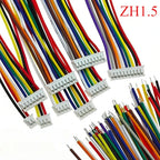 10pcs ZH 1.5mm 2/3/4/5/6/7/8/9/10/11/12Pin 60/200/500mm Terminal Crimp 28AWG Connector Electronic Wire to Board Cable