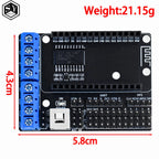 1PCS NodeMCU Motor Shield Board L293D for ESP-12E from ESP8266 esp 12E kit diy rc toy wifi rc smart car remote contro
