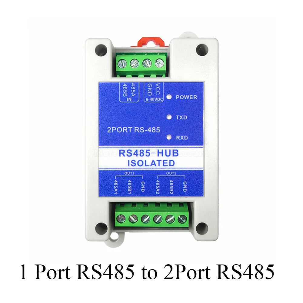 RS485 Repeaters Module Magnetic Coupling Isolated 1 Port RS485 to 2 4 8 Port RS485 HUB Concentrator Industrial Anti-Interference