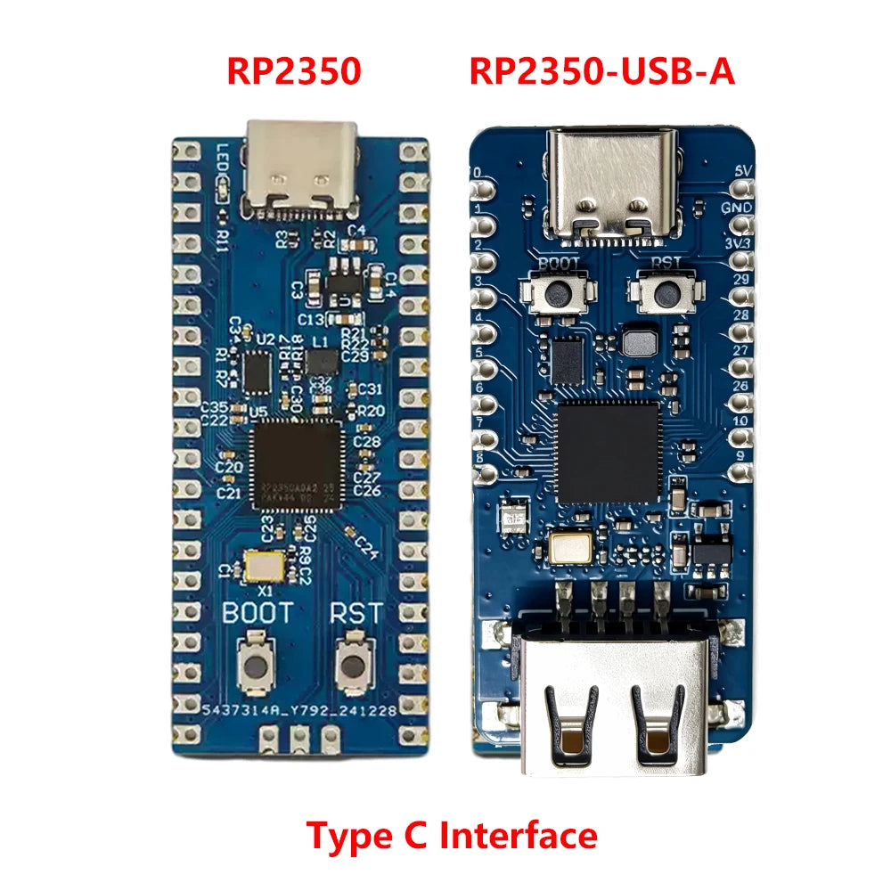 For Raspberry Pi Pico 2 RP2350 USB A Development Board RP2350 Microcontroller Module Type C Interface