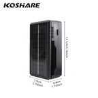 KOSHARE 2 Slot LED Display Battery Charger Type-C Input For 26650/21700/18650/18500/16340/14500 Lithium Rechargeable Batteries