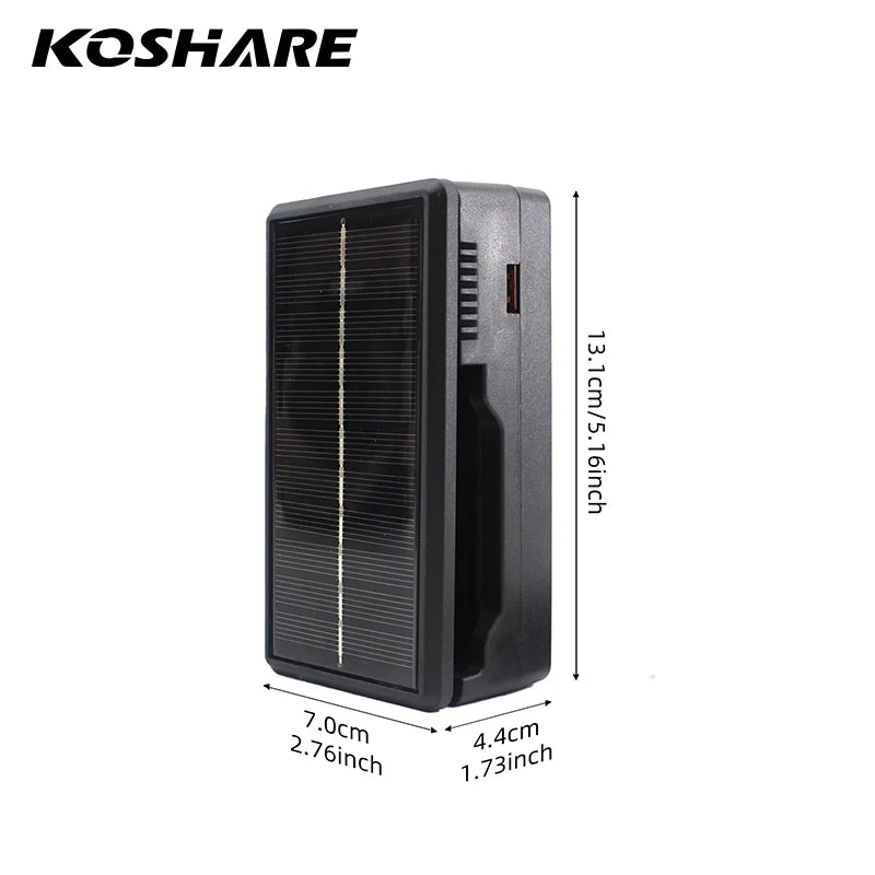 KOSHARE 2 Slot LED Display Battery Charger Type-C Input For 26650/21700/18650/18500/16340/14500 Lithium Rechargeable Batteries