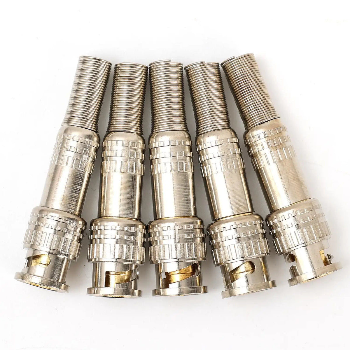 30/5PCS BNC Solderless Connector Q9 HD Video Oscilloscope BNC Male Plug Female Welding Free 75-5 Ohm Monitoring Weldings Cable