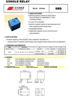 100Pcs/lot SRD-05VDC-SL-C SRD-12VDC-SL-C SRD-24VDC-SL-C SRD -03V 05V 06V 09V 12V 24V 48V DC Power Relays 10A 250VAC 5PIN T73