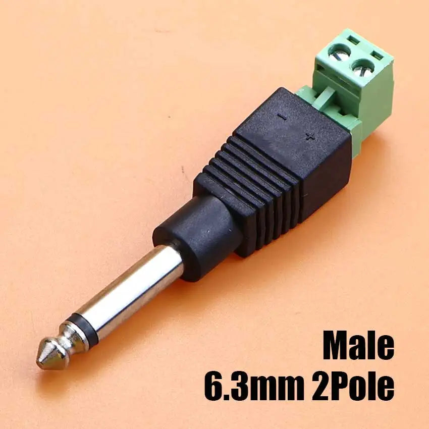 3.5mm 2.5mm 2/3/4 Pole Male Female Socket To Solderless Screw Terminal Adapter Plug Mono Stereo Headphone Audio Jack Connector