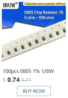 200PCS 660PCS 720PCS 4000PCS 0402 0603 0805 1206 1210 2512 SMD Resistor Kit igmopnrq Assorted Kit 10K 100K 1K 1R 100R 220R 1% 5%