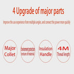 4-meter Fully Enclosed Car Battery Jumper Wire, Pure Copper Connection Wire, Thickened Jumper Wire, Jumper Wire Jumper Cable