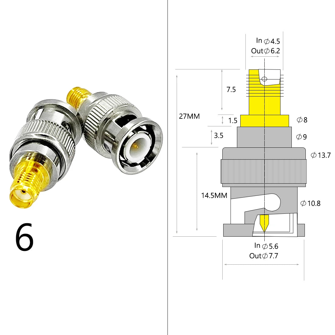 1pc Wifi Antenna Adapter SMA Male Female To BNC  N Male Female  Plug Jack RF Coax Convertor Straight NEW Wholesale Price