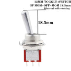 1Pcs/5Pcs SH T80-T Z1 Series Large Long Handle 12mm Panel Mount Mini Toggle Switch 5A 125VAC