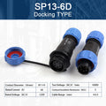 SP13 2/3/4/5/6/7/9 Pin Panel Mount Waterproof Aviation Connectors Plug Socket IP68 Electrical Cable Wire Connector male & female