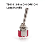 Salecom T80-T U/U2 Series Flat Handle Remote Control Mini Toggle Switch 6.35mm Panel Mount 5A/125VAC