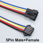 2/3/4/5/6 Pin SM JST Plug Socket Terminal Wire Male Female Connector Cable For Led Strip Light Lamp Driver Adapter With 20cm