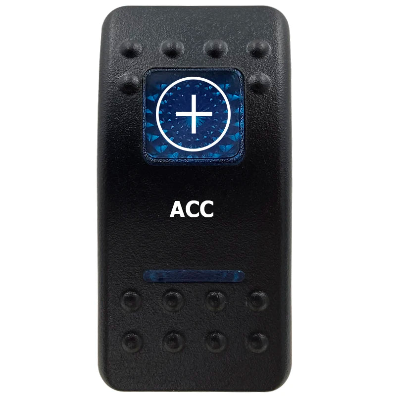 12V Marine Grade Rocker Switch SPST/ON OFF, DPDT/(ON) OFF (ON) Blue Led Light Bar for Carling ARB NARVA Replace Waterproof IP66