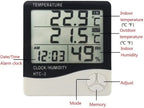 Indoor LCD Digital Thermometer Hygrometer - Electronic Temperature & Humidity Meter Sensor Gauge Weather Station for Home
