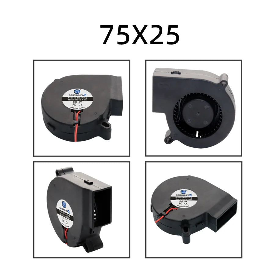 30MM 40MM 50MM 60MM 75MM 97MM Cooling Fan Brushless Motor Case Fan Blower Fan Humidifier FanInduction Cooker Fan 5V USB Plug