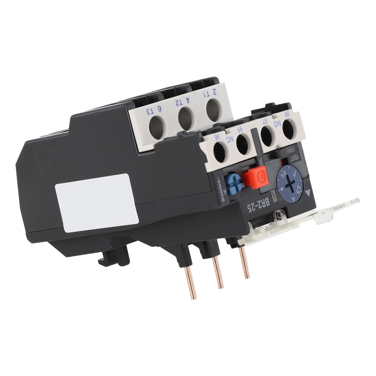 Thermal Overload Motor Relay 3 Phase AC 50Hz/60Hz FR NR2-25 IP20 Plug-in With Indicator Light For CJX2 Series Contactors