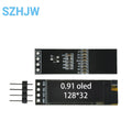 0.91 Inch 128x32 IIC I2C White / Blue OLED LCD Display DIY Module SSD1306 Driver IC DC 3.3V 5V for Arduino