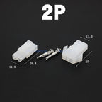 2/5 Sets Large Tamiya Connector Kit (6.2mm Pitch), 1-9 Pin Male Female RC Battery Plug for Drone & Car
