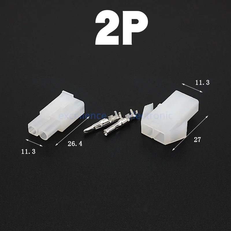2/5 Sets Large Tamiya Connector Kit (6.2mm Pitch), 1-9 Pin Male Female RC Battery Plug for Drone & Car