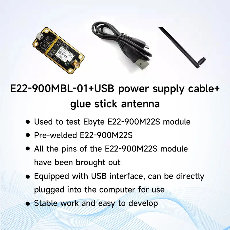 170/433/868/915Mhz LoRa SX1262 Wireless Transceiver CDSENET E22 Series 22-33dBm Low Power 5-16km SMD TCXO Transmitter Receiver
