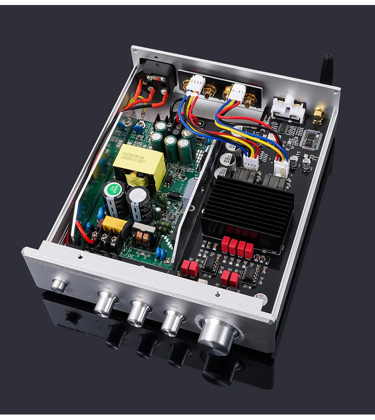 2020 Breeze Audio New HiFi 2.0 Class D Full Digital Amplifier TPA3255 High Power 300W*2/4ohm Bluetooth@5.0 Black Optional