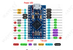 Micro ATmega32U4 5V 16MHz Original Chip Replace ATmega328 For Arduino Pro Mini With 2 Row Pin Header