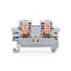 20pcs DIN Rail Terminal Block Twin Spring Terminal Connectors Push in Type PT Screwless Wire Wiring Connector