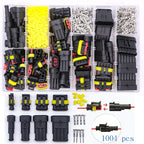 240/352/708/1004pcs boxed car waterproof connector kit male and female pair terminal wire harness plug connector 1-6 holes
