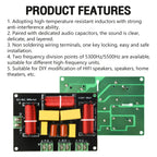 3-Way 200W 5500Hz / 5300Hz 3 Unit Home Theater High Power Audio Crossover Filters Professional Speaker Frequency Divider
