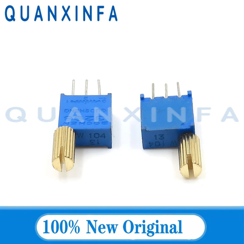 5PCS 3296W multi-turn adjustable potentiometer 100R200R1K2K5K10K20K50K100K200K500K1M Metal Shaft Long Handle