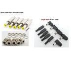 5pcs 10pcs DC female male Power Plug 5.5mm x 2.1mm Male  Female Jack Socket Adapter Connectors Set For DIY Projects Connector