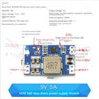 1PCS DC-DC 3A 5A Adjustable Step-down Power Module Board Voltage Stabilizing Aircraft Model MP1584EN 24V 12V 9V To 5V