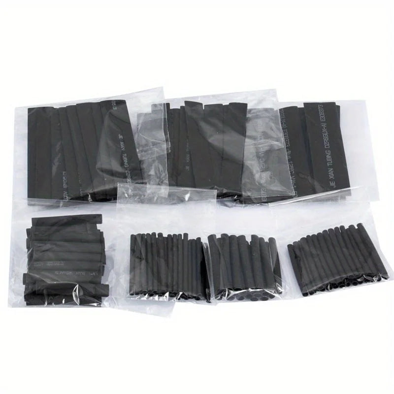 127-750pcs Multi size heat shrink tubing kit - universal, 2:1 shrink, high temperature resistant, insulated tubing with box