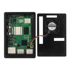 Raspberry Pi 5 ABS Case Black Silver Plastic Shell Optional PWM Cooling Fan Protection Box for Raspberry Pi 5