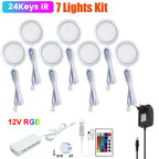 1 2 3 5 6 8 Lihgts RGB LED Cabinet Light 12V WiFi Bluetooth 24Key 44Key Remote Control Power Kit for Kitchen Wardrobe Lighting