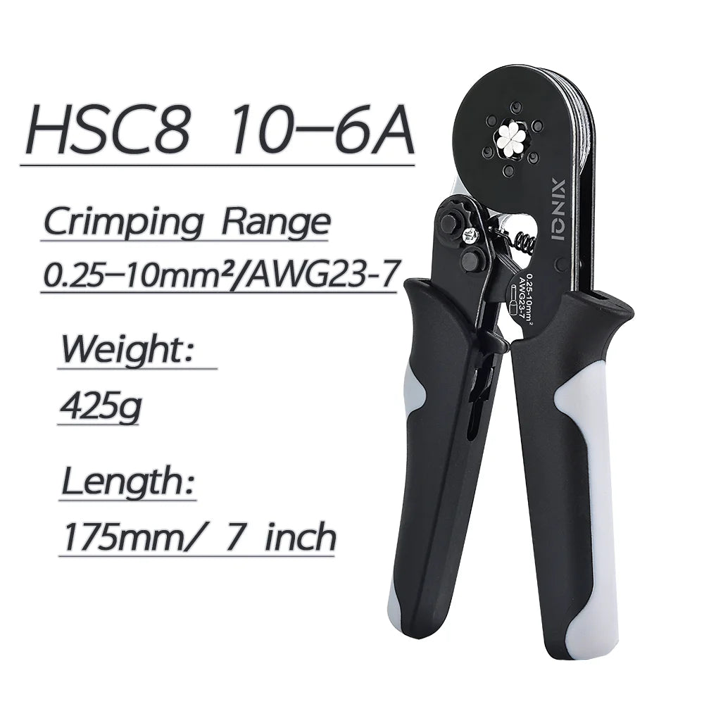 Crimping Pliers Tubular Terminal Hand Tools HSC8 6 - 4A 0.25 - 10mm2 6 - 6A 0.25 - 6mm2 Electrical Mini Wire Ferrule Clamp Kit