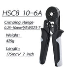 Crimping Pliers Tubular Terminal Hand Tools HSC8 6 - 4A 0.25 - 10mm2 6 - 6A 0.25 - 6mm2 Electrical Mini Wire Ferrule Clamp Kit