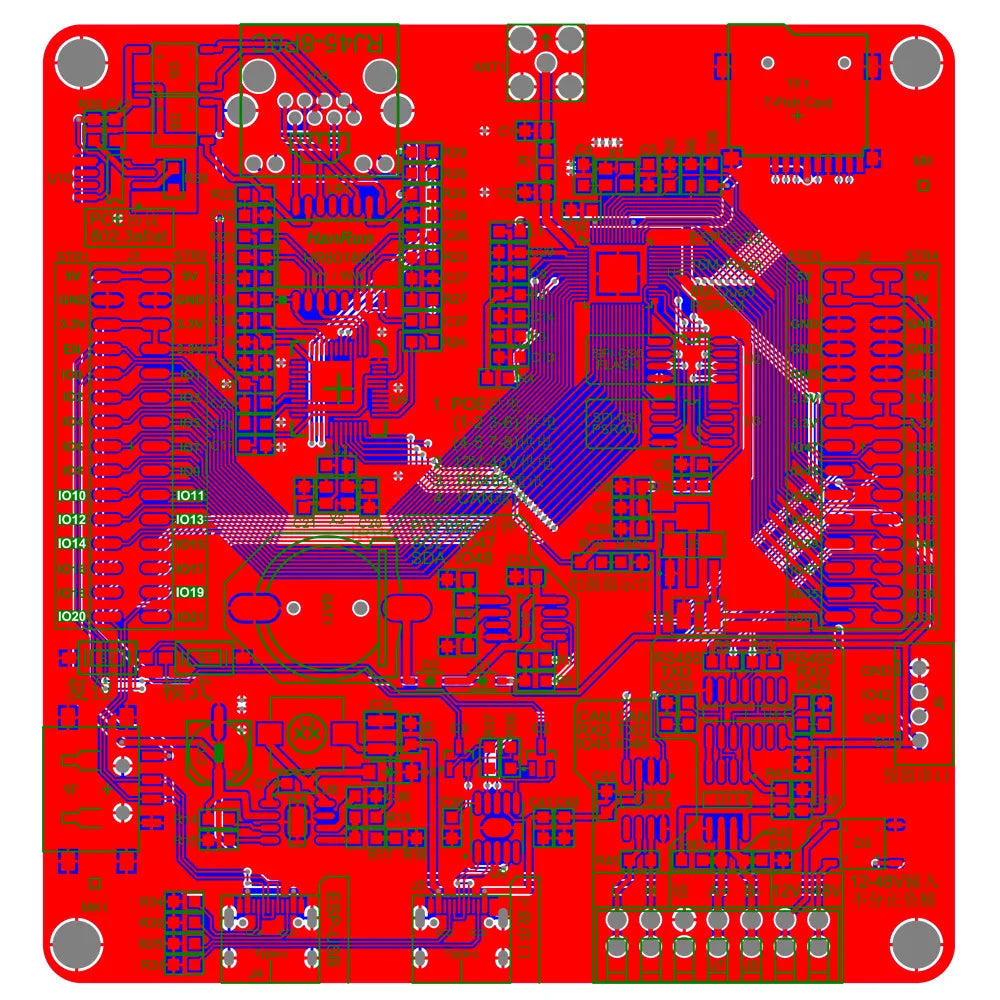 RS485 ESP32-S3 N16R8 Development Board POE Power 3DBI BT WiFi Module AI Industrial Internet of Things W5500 ETH PCF8563 TF USB