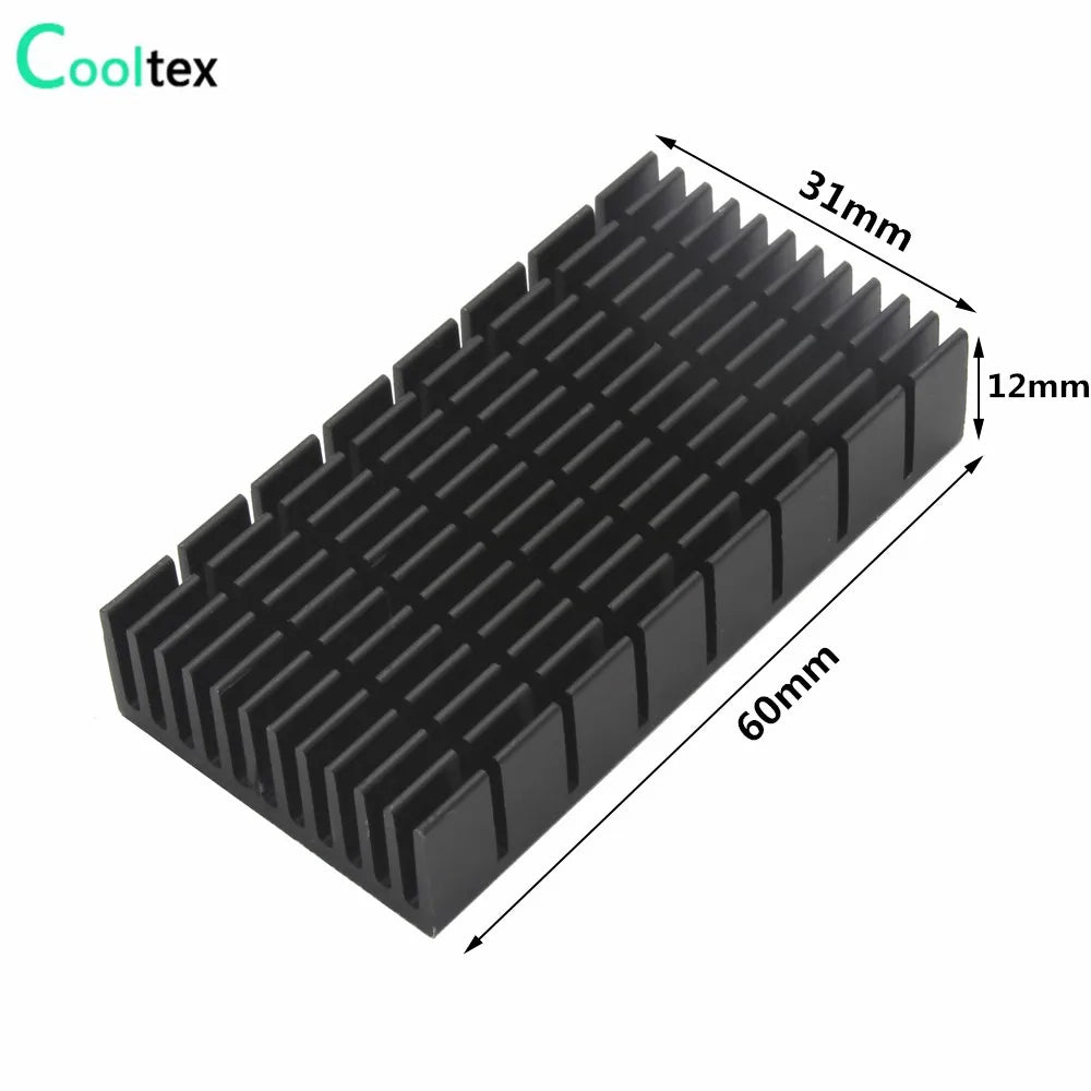 Aluminum Heatsink Radiator Heat sink for Electronic RAM Chip LED SSD Cooling With Thermal Conductive Tape