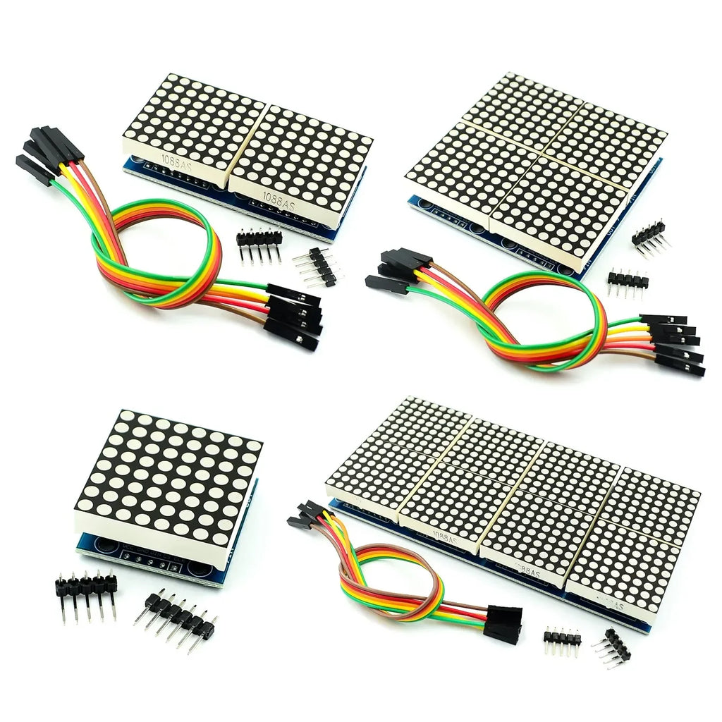 MAX7219 dot matrix microcontroller module DIY KIT