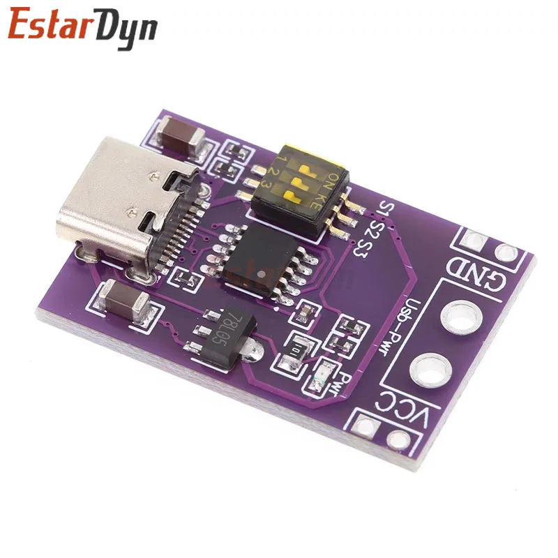 4pcs CH224K Module Type-C QC AFC PD2.0 PD3.0 to DC Spoof Scam Fast Charge Trigger Polling Detector 5V 9V 12V 15V 20V