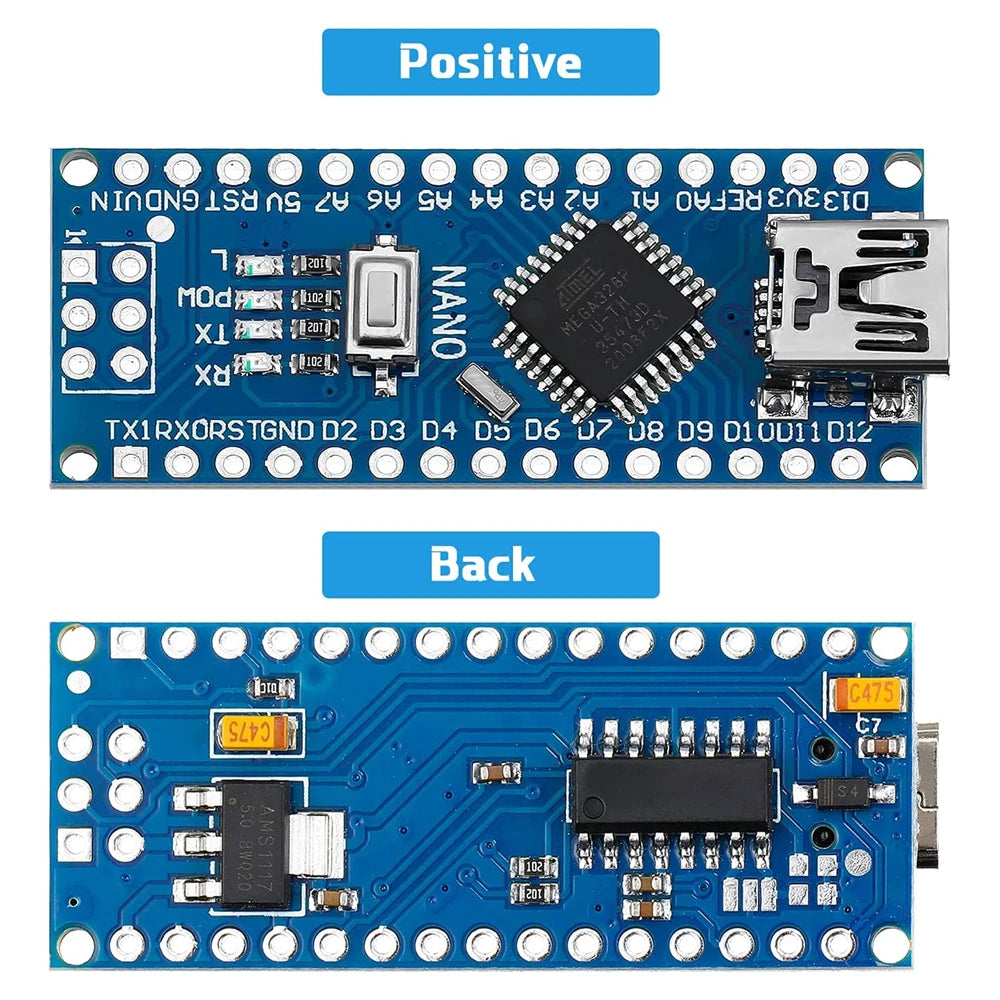 Nano 3.0 Mini Type-C Micro USB With the Bootloader Compatible Nano Controller for Arduino CH340 USB Driver 16Mhz ATMEGA328PB