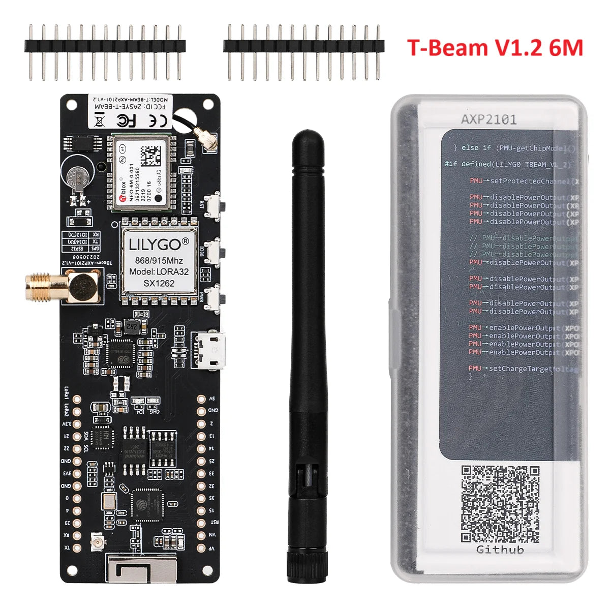 LILYGO T-Beam Meshtastic 433MHz 868MHz 915Mhz V1.2 ESP32 LoRa GPS WiFi Bluetooth Module LoRaWAN Development Board OLED Display