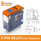 LANBOO J13A 12A/8A 12VDC/24VDC/220VAC Micro Voltage Plug-in Universal Intermediate Relay 5Pin/8Pin Base Sold Separately