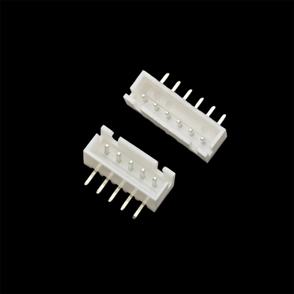 100Pcs JST XH2.54mm Connector Male Header Housing Right Angle PCB Plug 2.54mm Pitch Plastic Shell 2P 3P 4P 5P 6P 7P 8P 10P 12Pin
